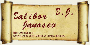 Dalibor Janošev vizit kartica